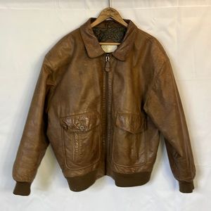 Vintage Mens bomber jacket with paisley print liner